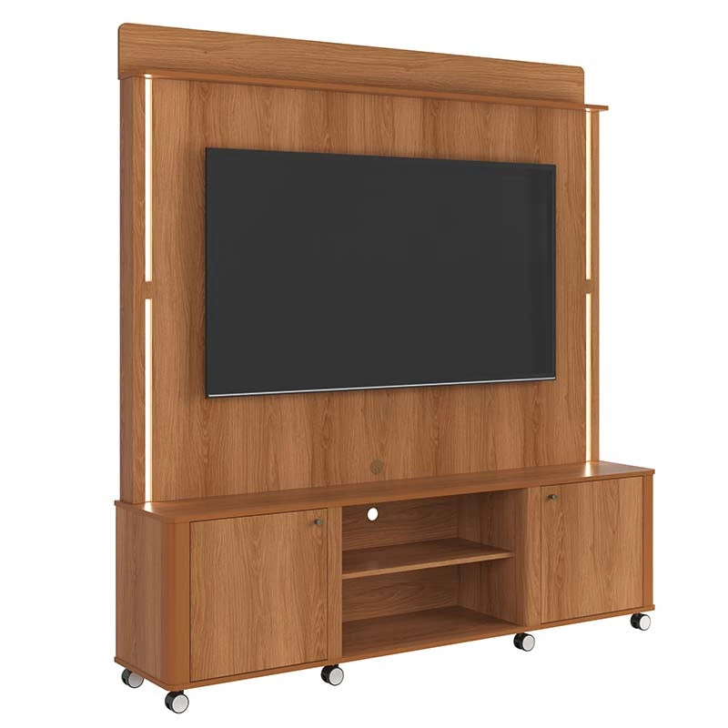 Estante Home Rack Painel Para TV 75 Pol 183cm Florença Lukaliam Jequitiba