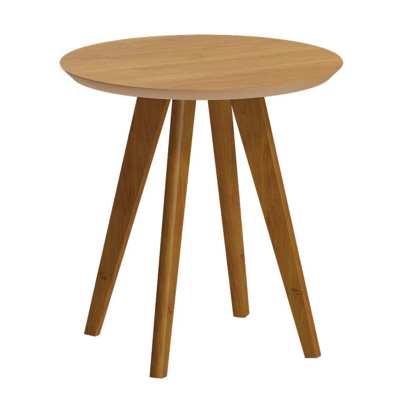 Mesa Lateral Redonda Sala de Estar 60x60x66 Classic Imcal Nature