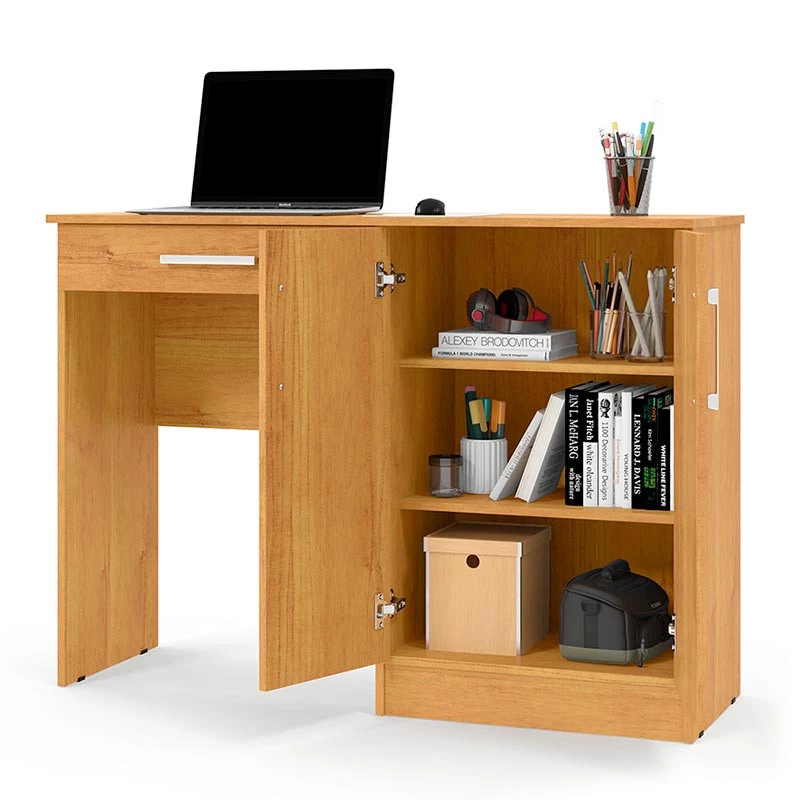 Escrivaninha Com Organizador 2 Portas 120cm Space Patrimar Cinamomo