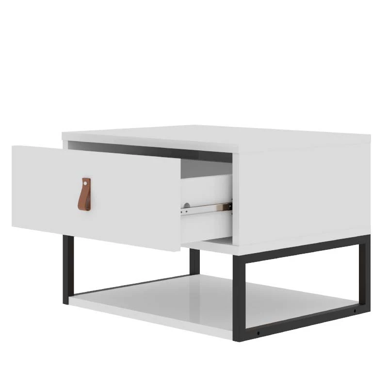 Mesa de Cabeceira Suspensa 1 Gaveta 45cm Sigma Casa D Branco