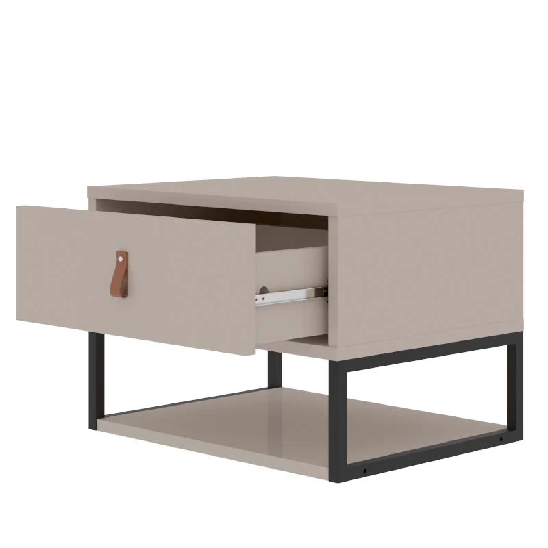 Mesa de Cabeceira Suspensa 1 Gaveta 45cm Sigma Casa D Off White