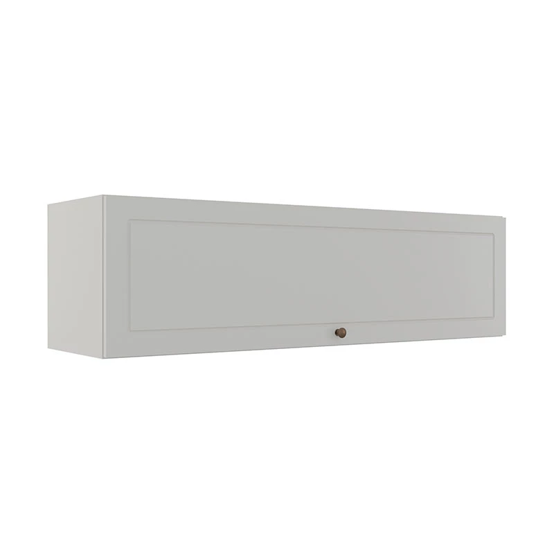 Módulo Armário Aéreo 120cm 1 Porta Basculante 100% MDF Cozinha Provence Robel Branco/Branco Matte