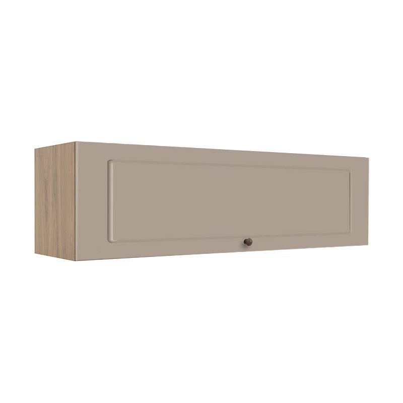 Módulo Armário Aéreo 120cm 1 Porta Basculante 100% MDF Cozinha Provence Robel Hanover/Fendi Matte