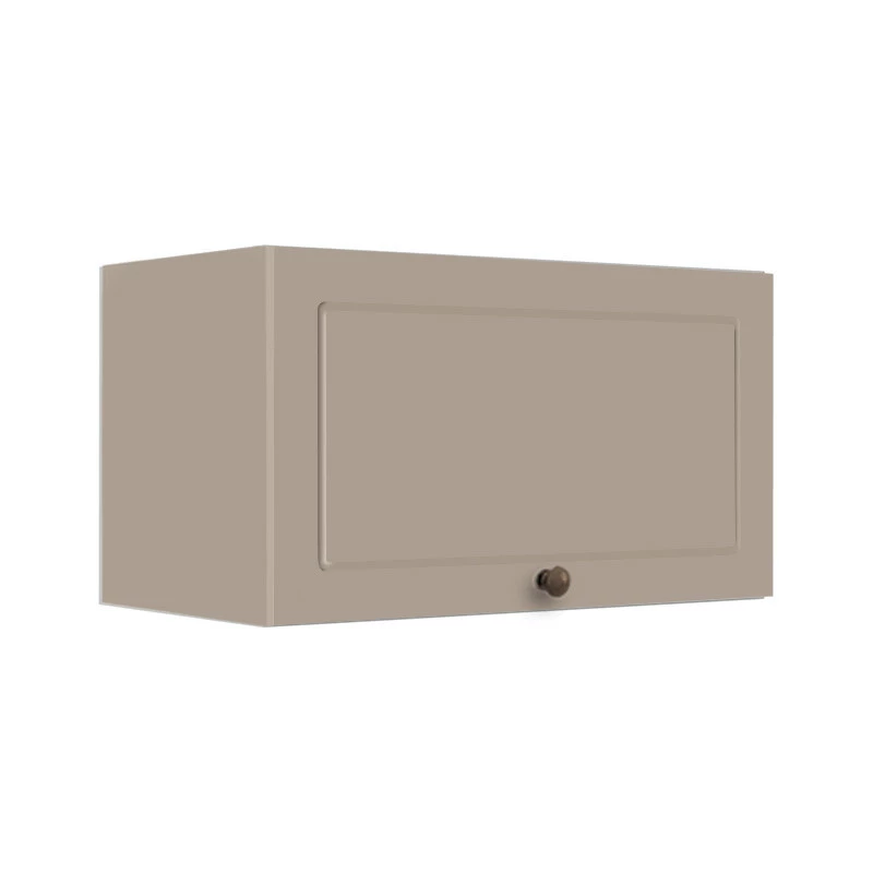 Módulo Armário Aéreo 60cm 1 Porta Basculante 100% MDF Cozinha Provence Robel Fendi/Fendi Matte