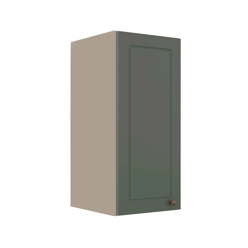 Módulo Armário Aéreo 68x30x34cm 1 Porta 100% MDF Cozinha Modulada Provence Robel Fendi/Sálvia Matte