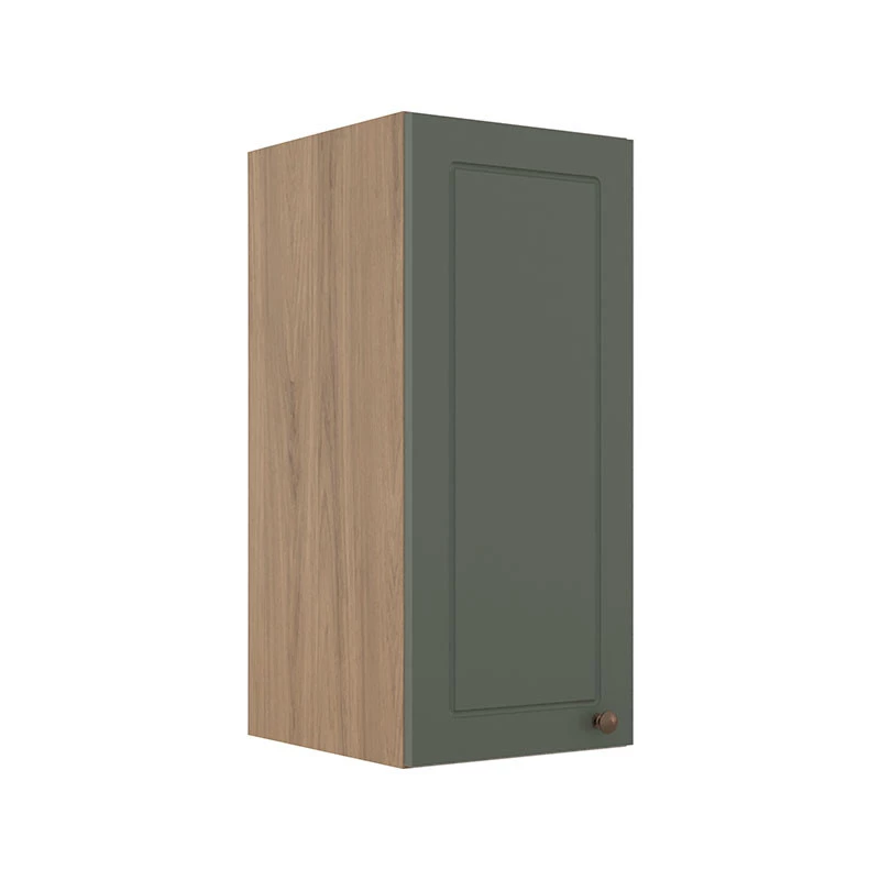 Módulo Armário Aéreo 68x30x34cm 1 Porta 100% MDF Cozinha Modulada Provence Robel Hanover/Sálvia Matte