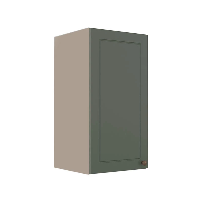 Módulo Armário Aéreo 68x35x34cm 1 Porta 100% MDF Cozinha Modulada Provence Robel Fendi/Salvia Matte