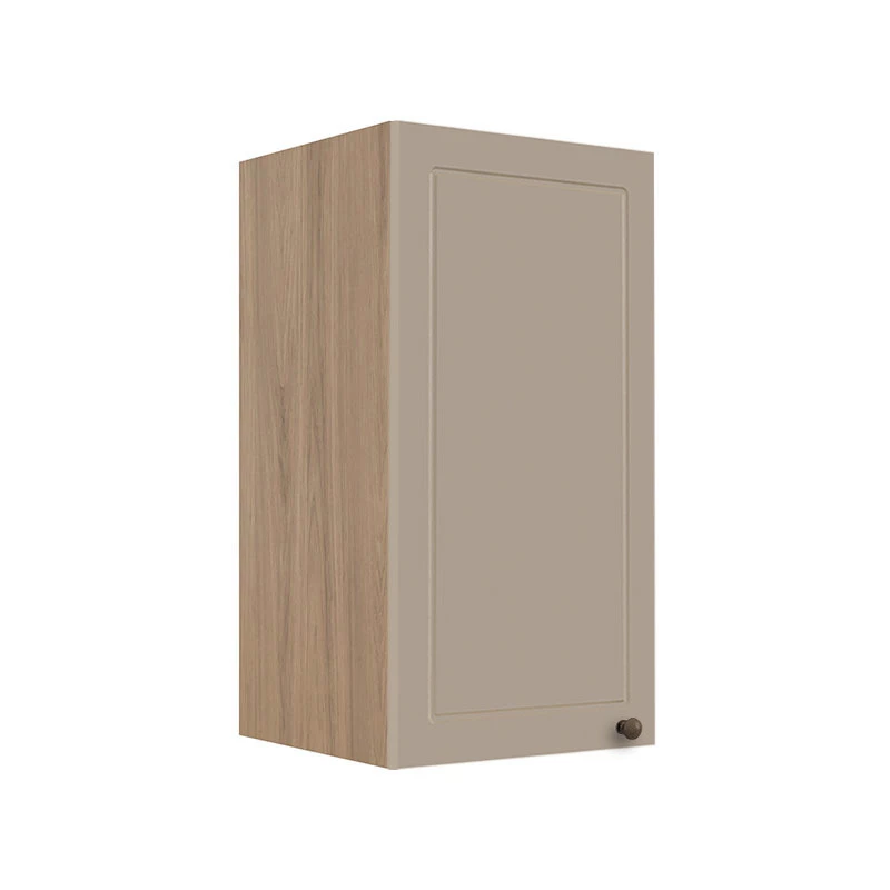 Módulo Armário Aéreo 68x35x34cm 1 Porta 100% MDF Cozinha Modulada Provence Robel Hanover/Fendi Matte