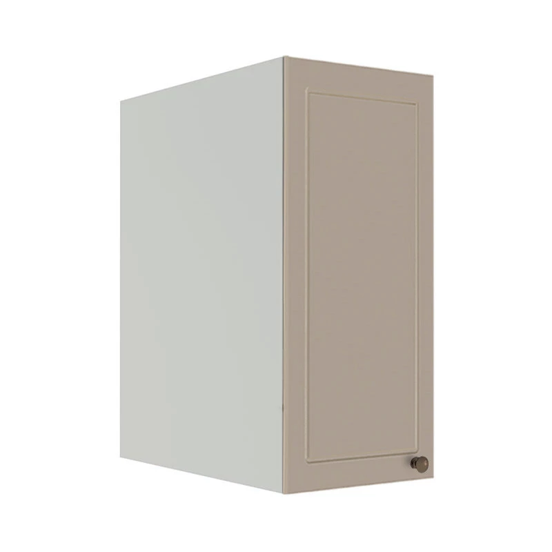 Módulo Armário Aéreo 68x35x56cm 1 Porta 100% MDF Cozinha Modulada Provence Robel Branco/Fendi Matte