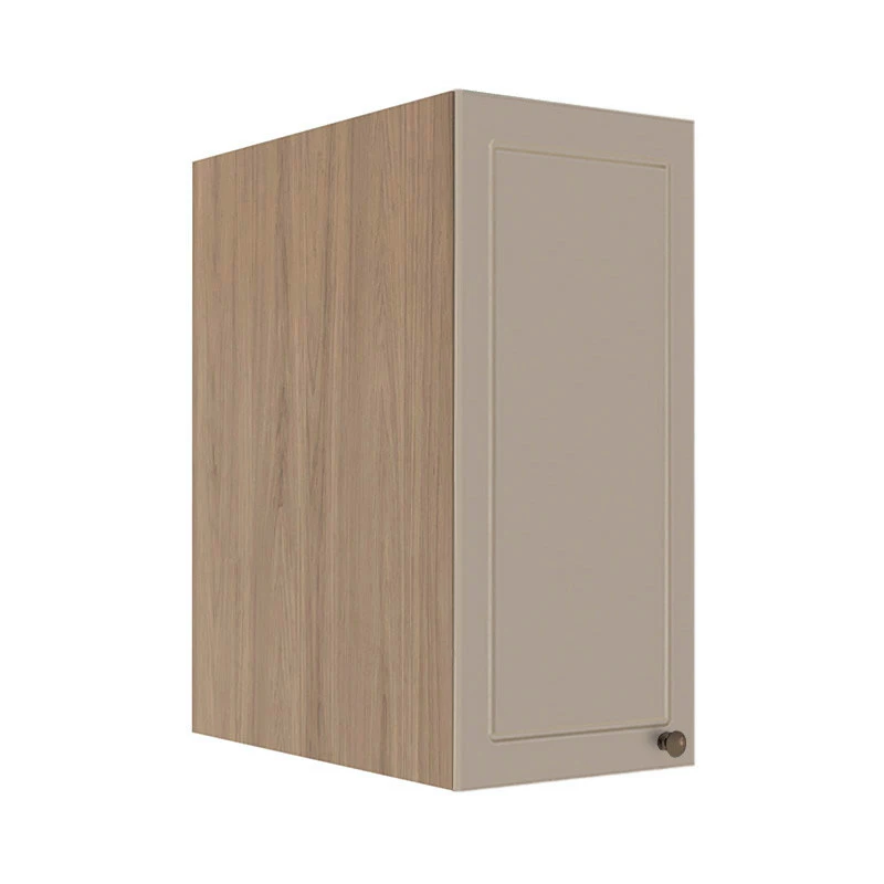Módulo Armário Aéreo 68x35x56cm 1 Porta 100% MDF Cozinha Modulada Provence Robel Hanover/Fendi Matte
