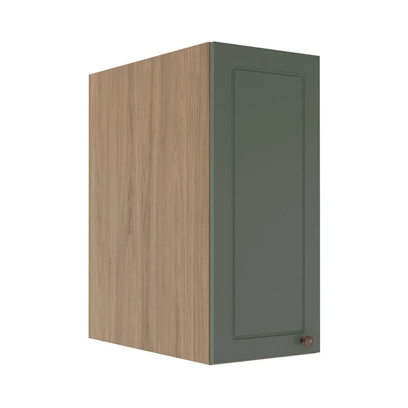 Módulo Armário Aéreo 68x35x56cm 1 Porta 100% MDF Cozinha Modulada Provence Robel Hanover/Sálvia Matte