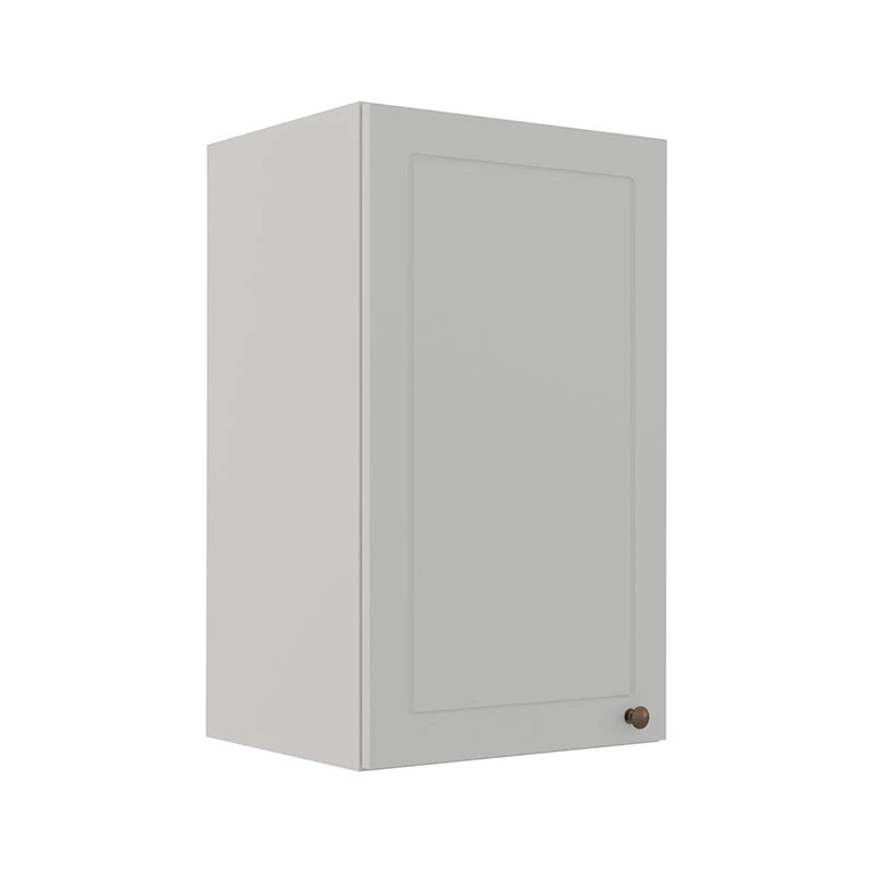 Módulo Armário Aéreo 68x40x34cm 1 Porta 100% MDF Cozinha Modulada Provence Robel Branco/Branco Matte