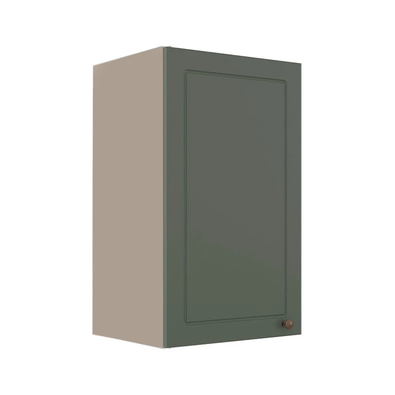 Módulo Armário Aéreo 68x40x34cm 1 Porta 100% MDF Cozinha Modulada Provence Robel Fendi/Salvia Matte
