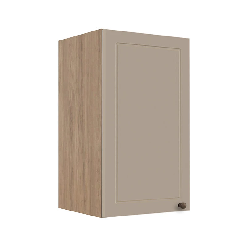 Módulo Armário Aéreo 68x40x34cm 1 Porta 100% MDF Cozinha Modulada Provence Robel Hanover/Fendi Matte