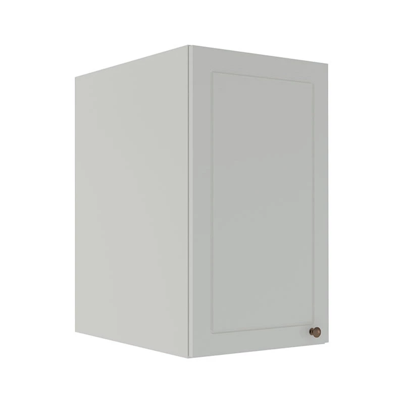 Módulo Armário Aéreo 68x40x56cm 1 Porta 100% MDF Cozinha Modulada Provence Robel Branco/Branco Matte