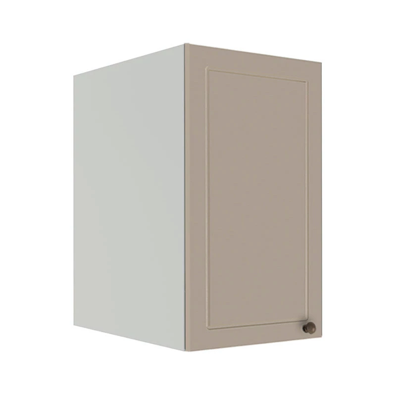 Módulo Armário Aéreo 68x40x56cm 1 Porta 100% MDF Cozinha Modulada Provence Robel Branco/Fendi Matte