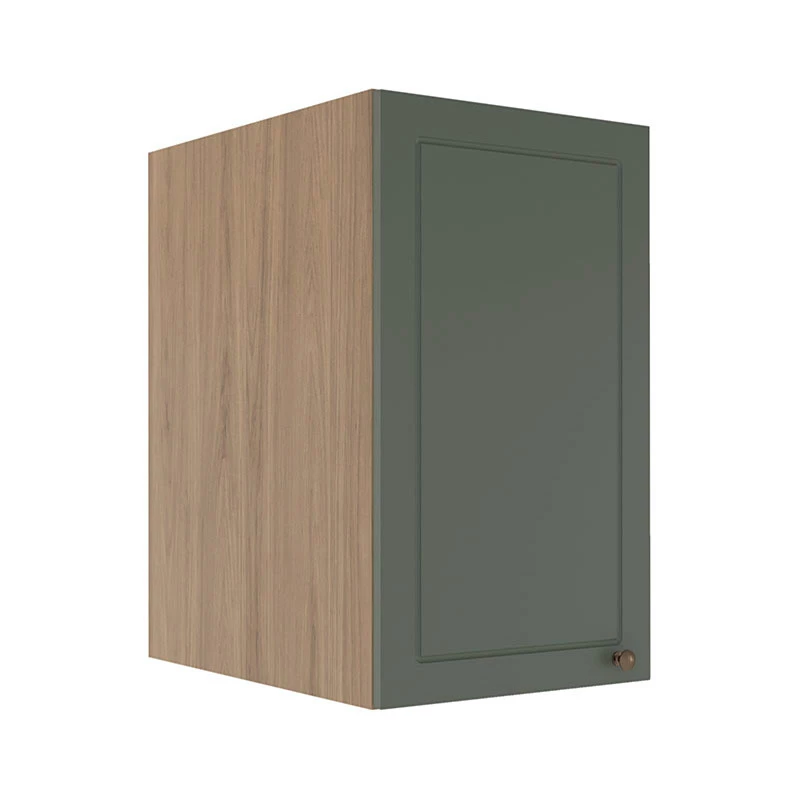 Módulo Armário Aéreo 68x40x56cm 1 Porta 100% MDF Cozinha Modulada Provence Robel Hanover/Sálvia Matte