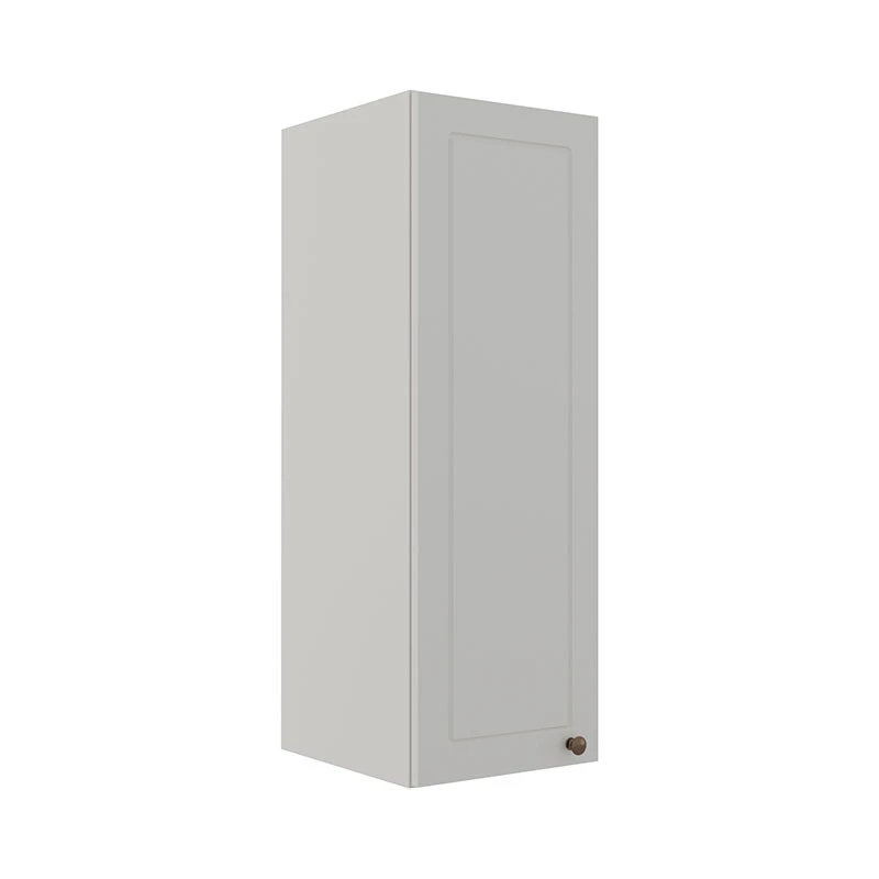 Módulo Armário Aéreo 88x30x34cm 1 Porta 100% MDF Cozinha Provence Robel Branco/Branco Matte