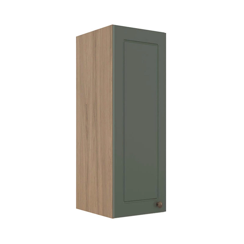 Módulo Armário Aéreo 88x30x34cm 1 Porta 100% MDF Cozinha Provence Robel Hanover/Salvia Matte