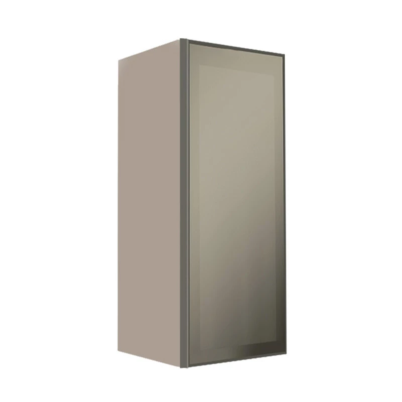Módulo Armário Aéreo 88x35X34cm 1 Porta Vidro Reflecta Cozinha Modulada Robel Fendi