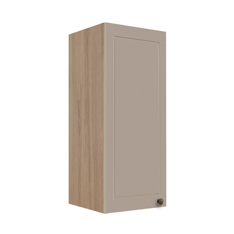 Módulo Armário Aéreo 88x35x34cm 1 Porta 100% MDF Cozinha Provence Robel Hanover/Fendi Matte