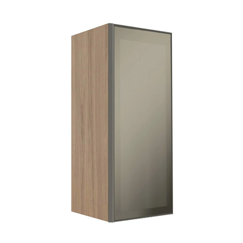 Módulo Armário Aéreo 88x35X34cm 1 Porta Vidro Reflecta Cozinha Modulada Robel Hanover