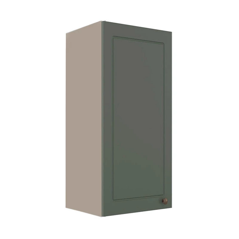 Módulo Armário Aéreo 88x40x34cm 1 Porta 100% MDF Cozinha Provence Robel Fendi/Salvia Matte