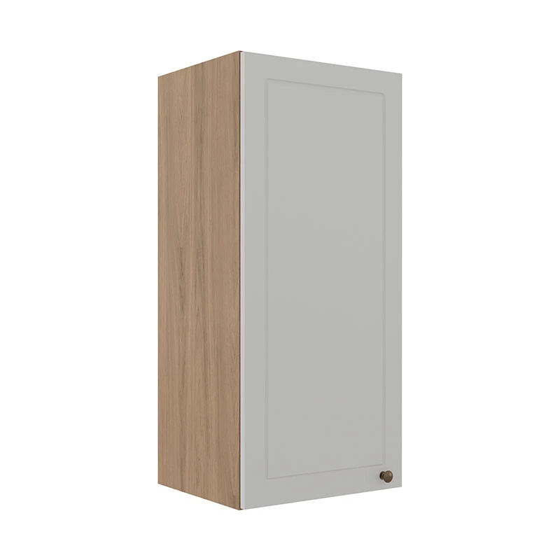 Módulo Armário Aéreo 88x40x34cm 1 Porta 100% MDF Cozinha Provence Robel Hanover/Branco Matte