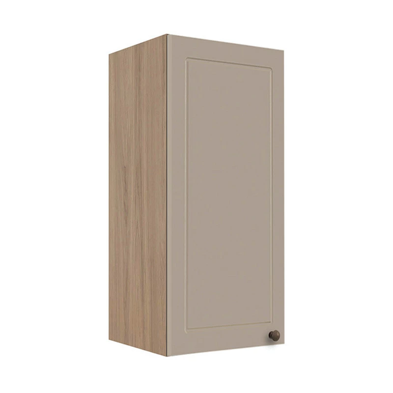 Módulo Armário Aéreo 88x40x34cm 1 Porta 100% MDF Cozinha Provence Robel Hanover/Fendi Matte