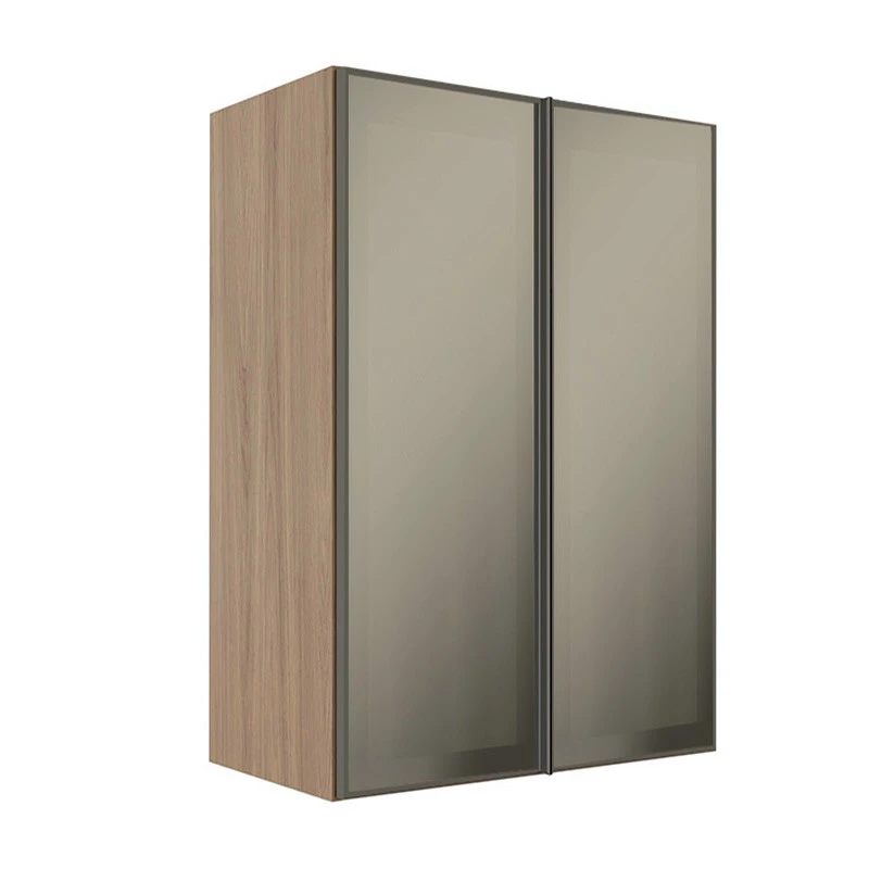 Módulo Armário Aéreo 88x60X34cm 2 Portas Vidro Reflecta Cozinha Modulada Robel Hanover