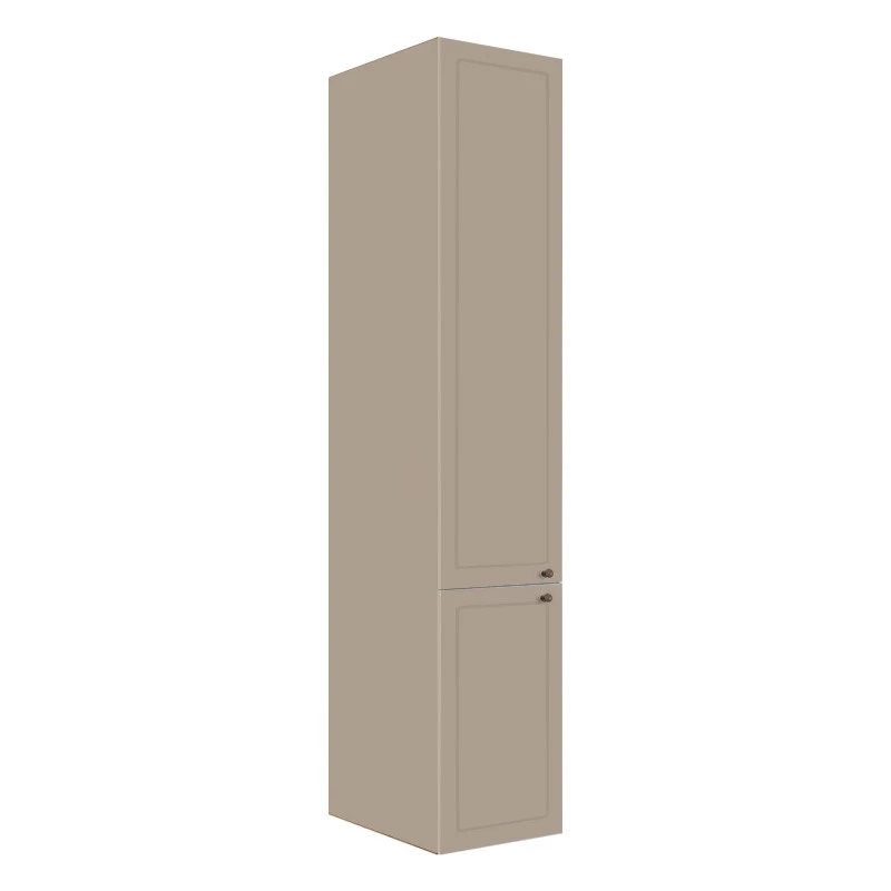 Módulo Paneleiro 208x40x56cm 2 Portas 100% MDF Cozinha Provence Robel Fendi/Fendi Matte