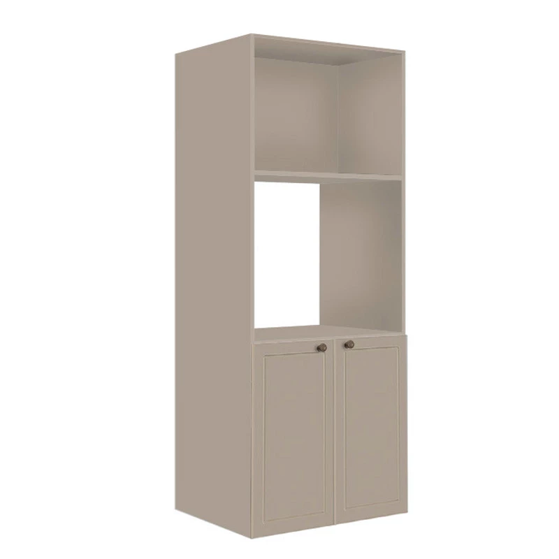 Módulo Torre Quente 172x70x56cm Micro-Ondas Forno 100% MDF Cozinha Provence Robel Fendi/Fendi Matte