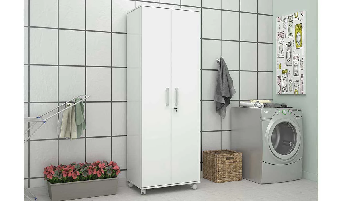 Multiuso Para Lavanderia Roma Mirarack Branco