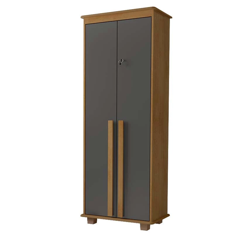 Organizador Multiuso 75cm 2 Portas México RV Móveis Cinamomo/Grafite