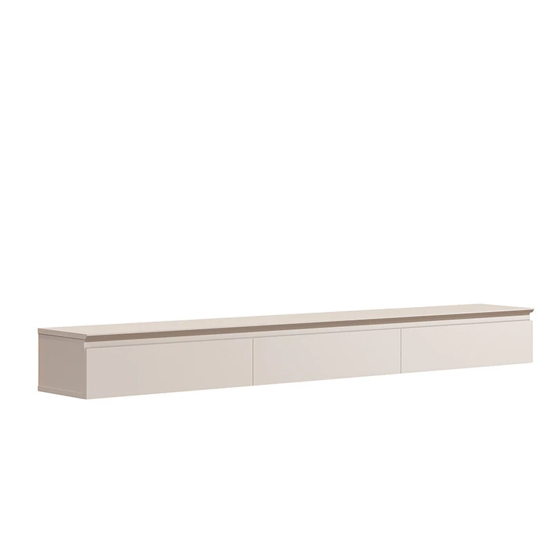 Rack Penteadeira Aparador Suspenso 180cm 3 Gavetas Aspen EDN Off White