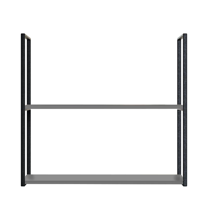 Módulo Nicho Metal 68x80x33cm 2 Prateleiras Cozinha Modulada Robel Cinza