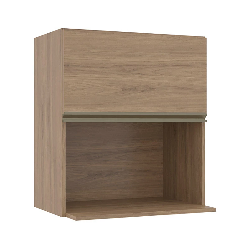 Módulo Armário Aéreo Nicho Micro-Ondas 68x60 100% MDF Cozinha Modulada Gold Robel Hanover/Hanover