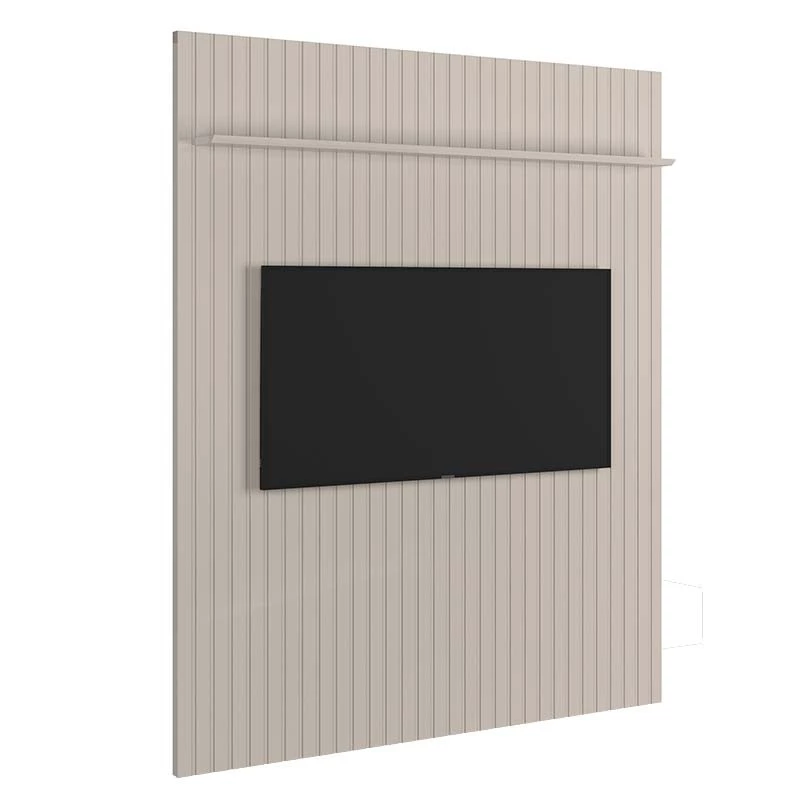 Painel Frisado 191x250cm Para TV 75 Polegadas Oslo Lukaliam Off White