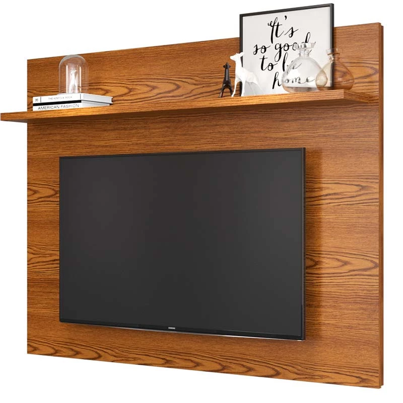 Painel Pequeno Para TV 46 Polegadas 137cm Topázio Patrimar Cumaru