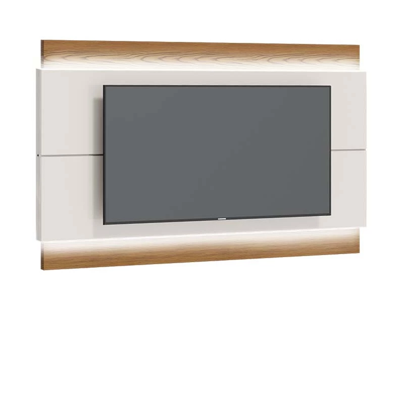 Painel Para TV 65 Polegadas Com Led Classic 1.8 Imcal Off White/Freijó
