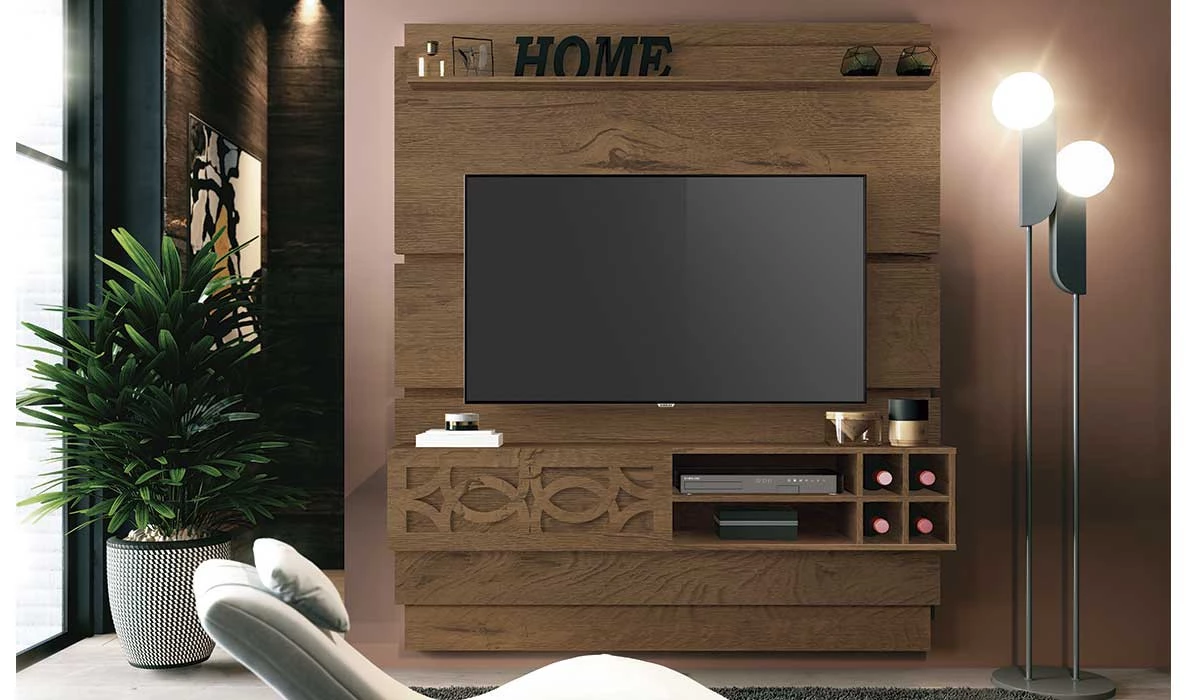 Painel Para TV até 60 Zurique EDN Naturale