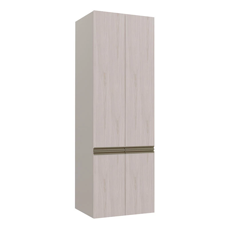 Módulo Paneleiro 70cm 4 Portas 100% MDF Cozinha Modulada Gold Robel Fendi/Aspen