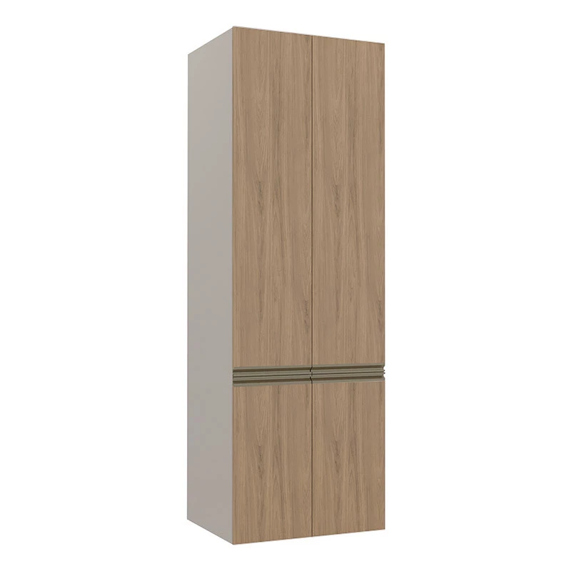 Módulo Paneleiro 70cm 4 Portas 100% MDF Cozinha Modulada Gold Robel Fendi/Hanover