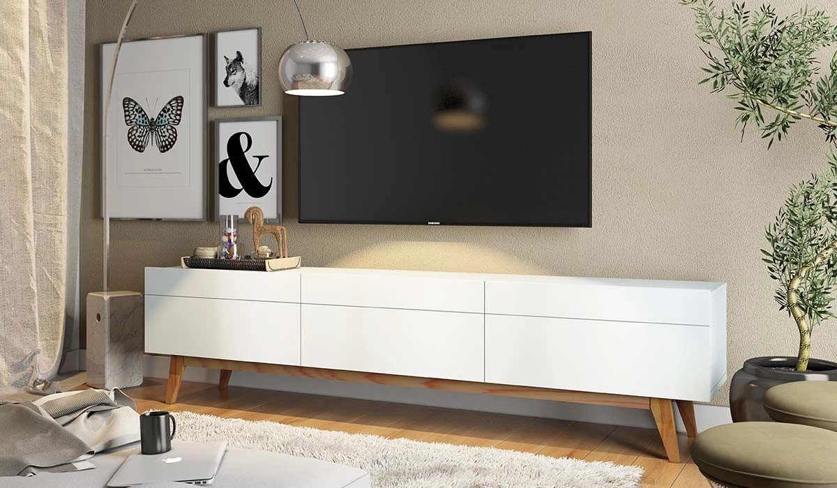 Rack para Sala TV 65 Polegadas Classic 3G 2.2 Imcal Branco
