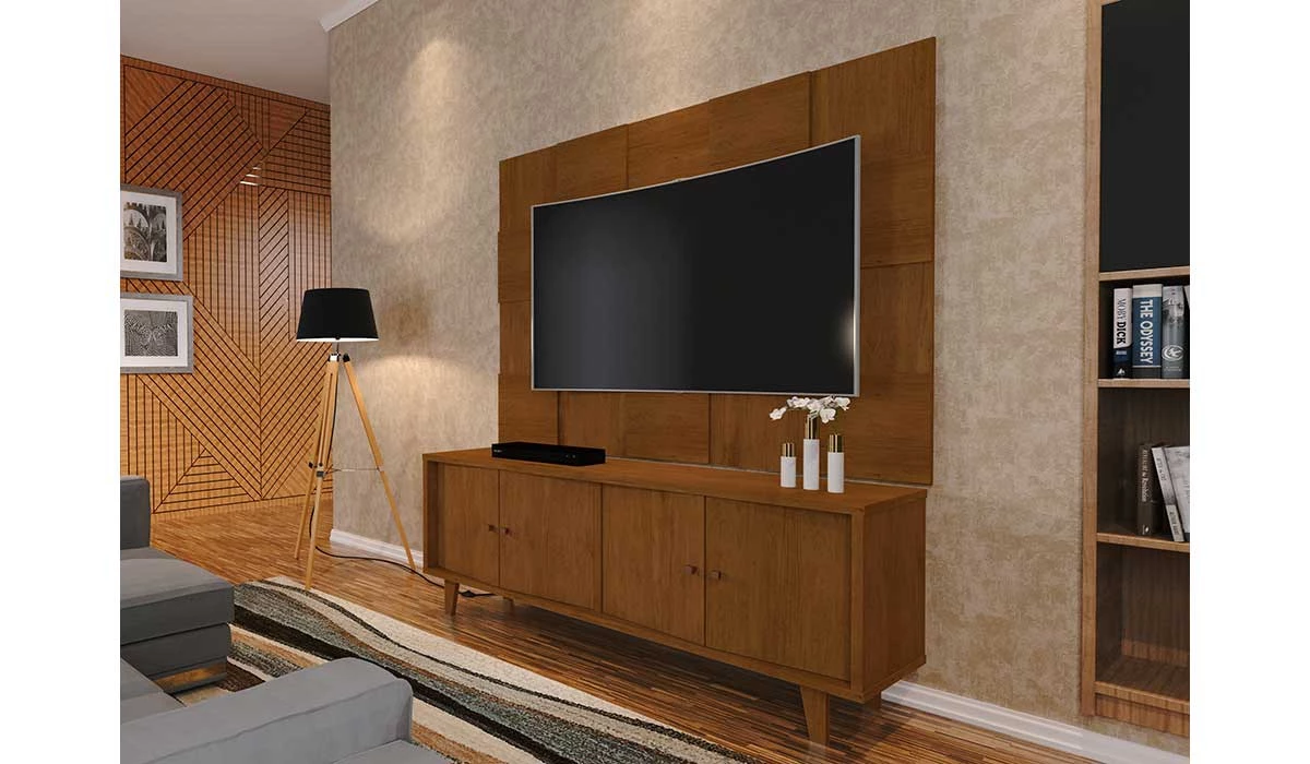 Painel Para TV 55 Polegadas 5095 JB Bechara Caramelo