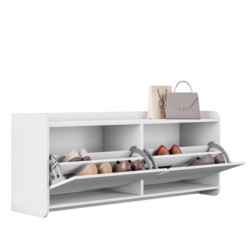 Sapateira Calçadeira Quarto 130cm Dália Casa D Branco
