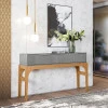Aparador Para Sala de Jantar 139cm Amalfi Lukaliam Cinza/Tauri 