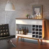 Aparador Para Sala de Jantar 113cm Adega Classic AD Imcal Off White/Freijó