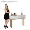 Aparador Sala 2 Portas 125cm Cabul EAX Móveis Off White/Tauari