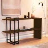 Aparador 136cm Pés Ferro 4034 Luxo JB Bechara Canela/Preto